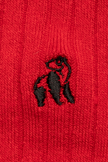 Swole Panda - Ladies Bamboo Socks - Classic Plain Red