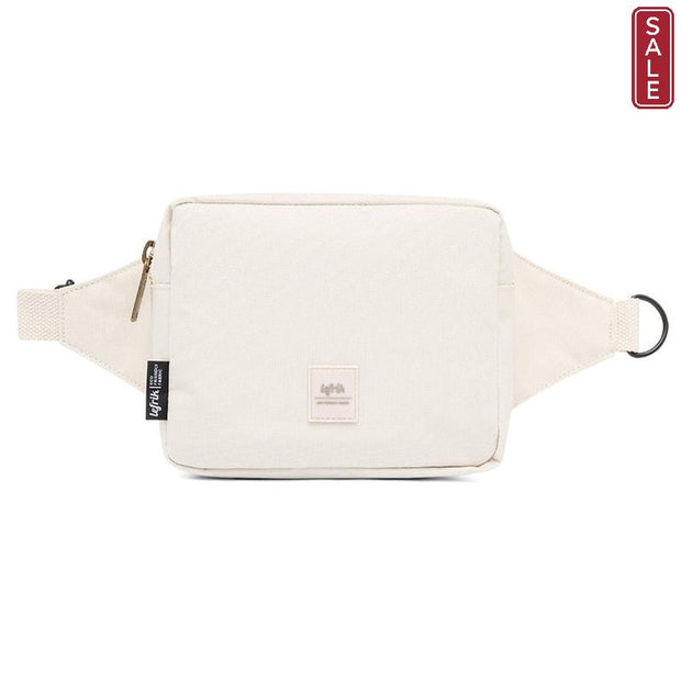 Lefrik - Reef - Square Bumbag/Crossbody Bag in Ecru