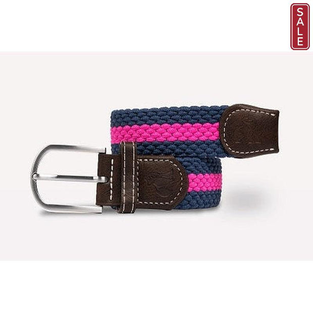 Swole Panda - Ladies Rich Pink Stripe Woven Recycled Belt