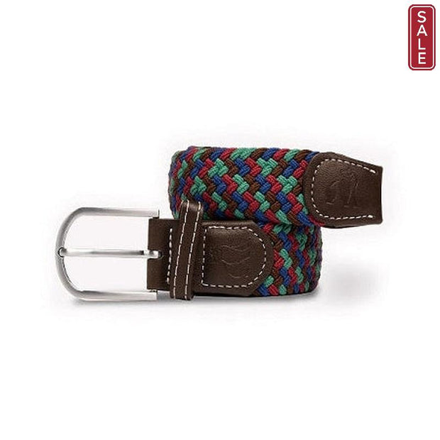 Swole Panda - Ladies Blue/Green Zigzag Woven Recycled Belt