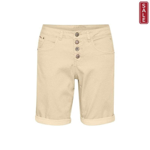 CREAM - CRLotte Long Cotton Shorts in Oatmeal