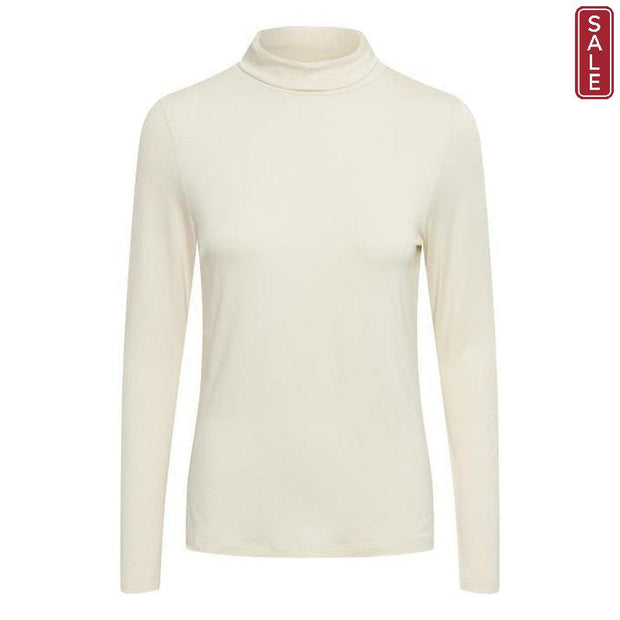 Part Two - EfinasPW Polo Neck Jumper in Whitecap Gray