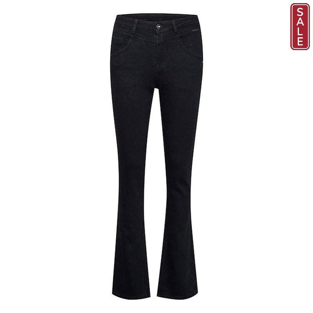 CREAM - CRAlba Twill Bootcut Jeans in Black