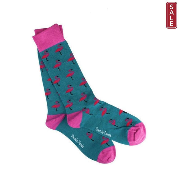Swole Panda - Ladies Bamboo Socks - Flamingo Design (SP37-S)