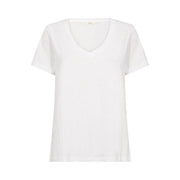 CREAM - CRNaia Short Sleeve V Neck T Shirt in White (10612450)