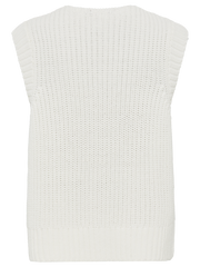 Olsen - Henny - Chunky Knit Waistcoat in Off White (11004628)