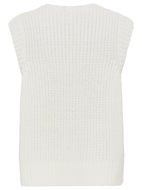 Olsen - Henny - Chunky Knit Waistcoat in Off White (11004628)