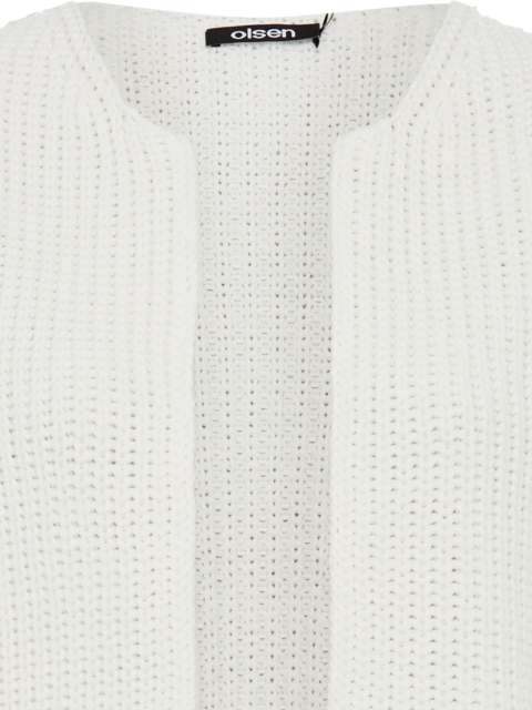 Olsen - Henny - Chunky Knit Waistcoat in Off White (11004628)