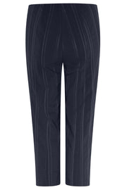 Robell – Marie 07 - Light Weight Cropped Trouser in Striped Seersucker (51576-54554) (2 colours)