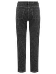 Olsen - Power Stretch Slim Leg Jeans in Grey Animal Print (14002446)