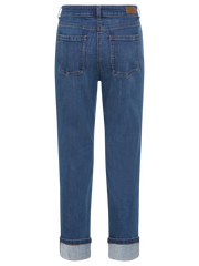 Olsen - Cropped Denim Jeans with Diamante Detail on Turnup (14002457)