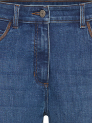 Olsen - Cropped Denim Jeans with Diamante Detail on Turnup (14002457)