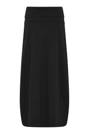 NOEN - Bubble Shape Long Black Skirt with Elasticated Waistband (85729-9480)