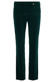 Robell – Bella Fine Needlecord Trousers 73cm in Dark Green (52457-54363)