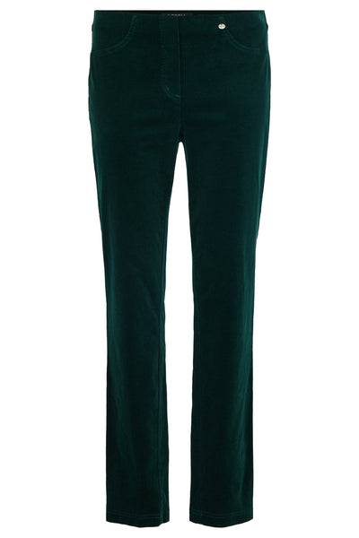 Robell – Bella Fine Needlecord Trousers 73cm in Dark Green (52457-54363)