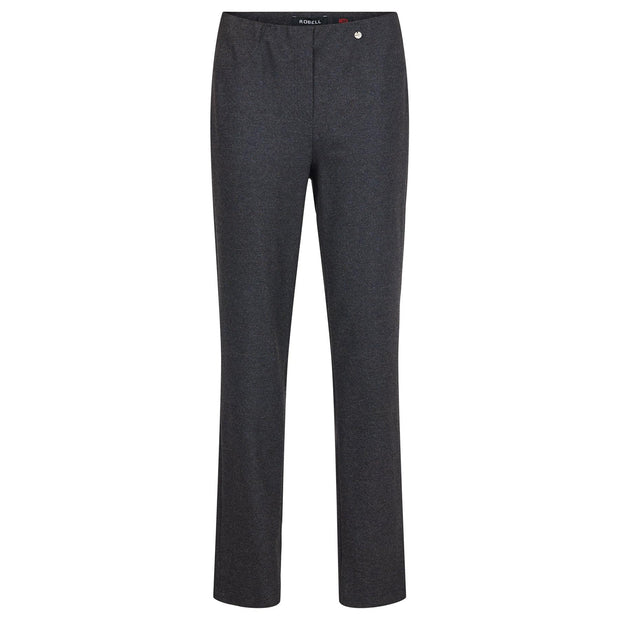 Robell – Bella  - Full Length Soft Winter Trousers in Grey (52564-5426)