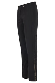 Robell – Marie - Straight Leg Full Length Trousers with Diamante Detail on side hemline (53544-5499)