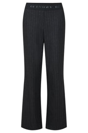 Robell – Britt - Modern Wide Straight Leg Trouser With Pinstripe (53638-55002)