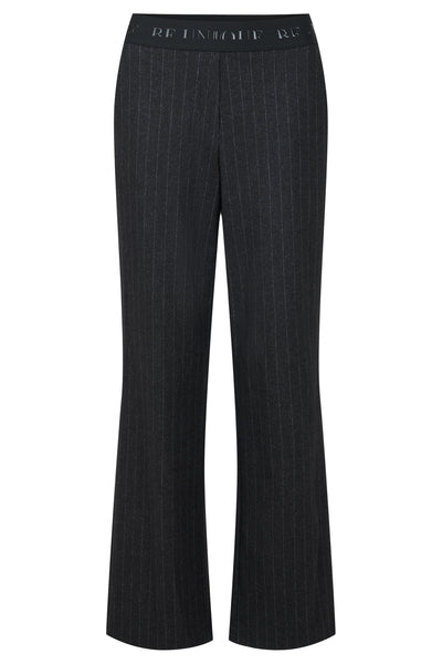 Robell – Britt - Modern Wide Straight Leg Trouser With Pinstripe (53638-55002)