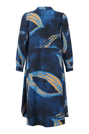 NOEN - Long Sleeve A Line Shaped Dress in a Bold Print (88600-81292)