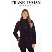 Frank Lyman - Plum Soft Knit 3/4 Length Coat (253880)