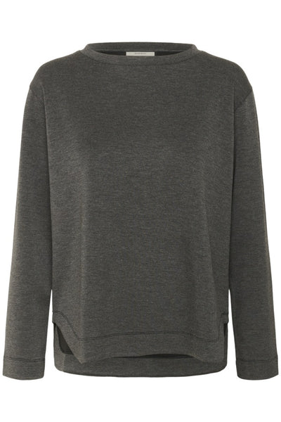 InWear - GincentIW - Long Sleeve Sweatshirt in Dark Grey Melange (30109922)