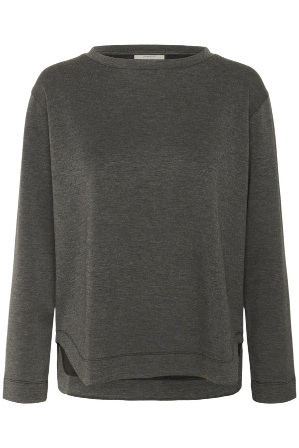 InWear - GincentIW - Long Sleeve Sweatshirt in Dark Grey Melange (30109922)