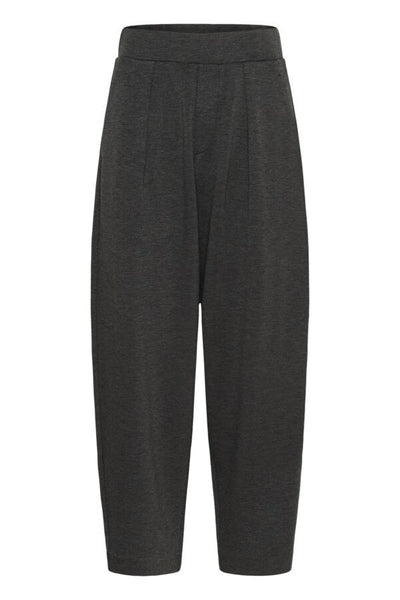 InWear - PannieIW - Ankle Length Sweatpant Trouser in Dark Grey Melange (30110151)