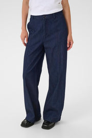 Part Two - SaranaPW - Loose Fit Wide Leg Jean in Dark Blue (30309971)