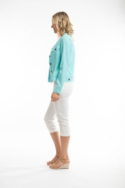 Orientique - Essentials - Short Cotton/Linen Mix Jacket (62617)
