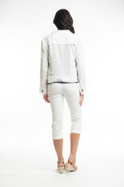 Orientique - Essentials - Short Cotton/Linen Mix Jacket (62617)