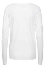 CREAM - Naia Long Sleeve V Neck Top (3 colours)