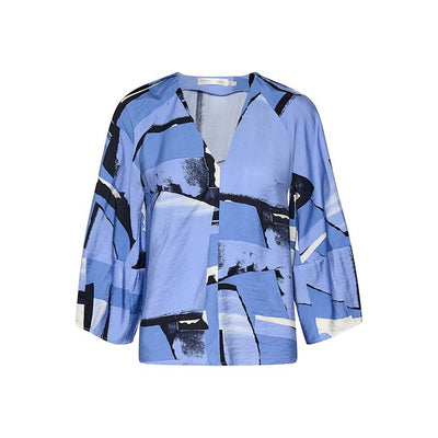 InWear - NaomiIW - Cropped Sleeve V Neck Blouse (2 colours)