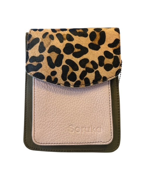 Soruka - AIKO -  Leather and Print Crossbody Bag (81062) (3 colours)