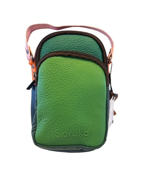Soruka - Ruth - Small Multi Compartment Leather Crossbody Bag (81124) (4 colours)