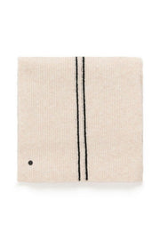 Cream - CRTaya Long Knitted Scarf in Ancient Scroll (10614040)