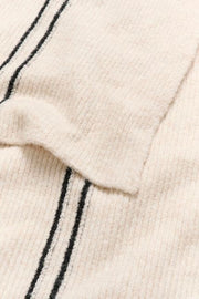 Cream - CRTaya Long Knitted Scarf in Ancient Scroll (10614040)
