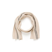 Cream - CRTaya Long Knitted Scarf in Ancient Scroll (10614040)