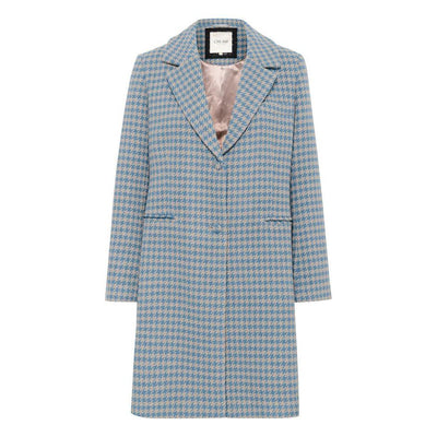Cream - CRWestie - Long Coat in Blue Heaven Jacquard (10614020)