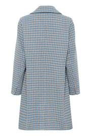 Cream - CRWestie - Long Coat in Blue Heaven Jacquard (10614020)