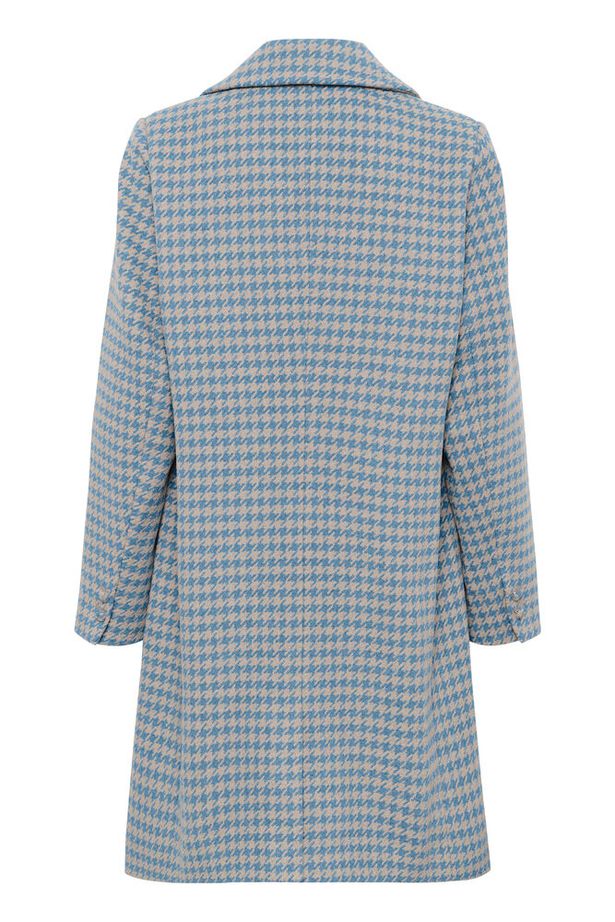 Cream - CRWestie - Long Coat in Blue Heaven Jacquard (10614020)