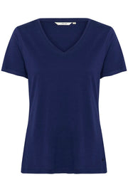 CREAM - Naia Short Sleeve V Neck Tee Shirt (5 colours) (10604508)