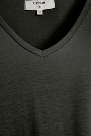 CREAM - Naia Short Sleeve V Neck Tee Shirt (5 colours) (10604508)