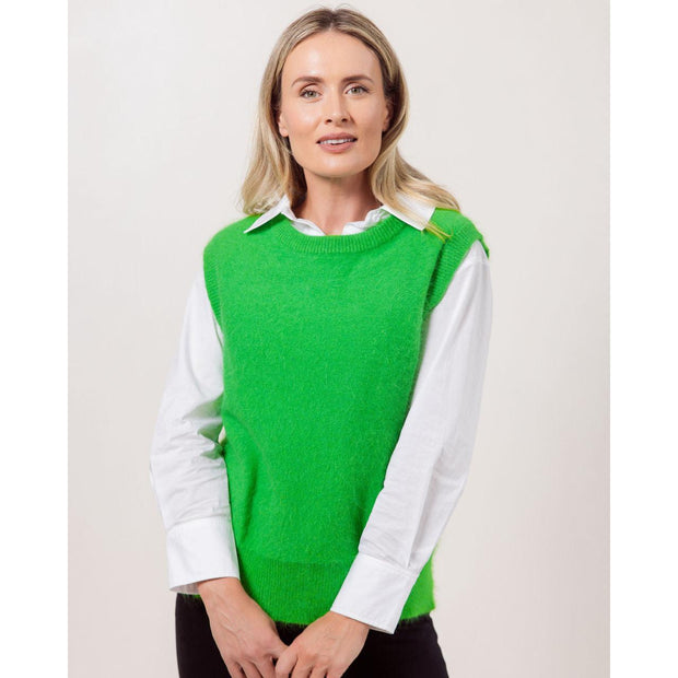 SEE SAW - Round Neck Angora Mix Slipover (2 colours) Style SS227