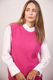 SEE SAW - Round Neck Angora Mix Slipover (2 colours) Style SS227