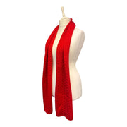 Jess & Lou - Cosy Soft Cable Knit Scarf in Red (SW644)