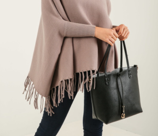 Kris-Ana Medium Size Reversible Tote Bag with inner wrist strap pouch (various colours) (6515)