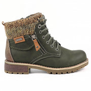 Lunar Shoes - Millie -Olive Waterproof Ankle Boot (GLB123 OL)