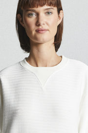 Mat De Misaine - Marly - Ribbed Sweatshirt in Cream