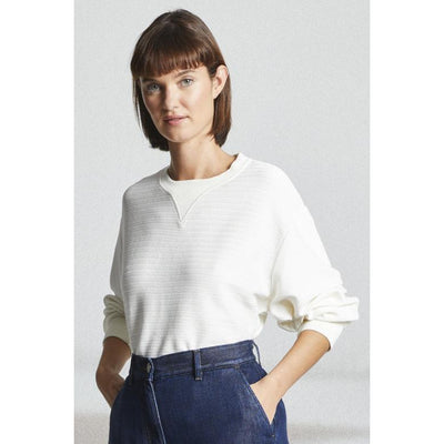 Mat De Misaine - Marly - Ribbed Sweatshirt in Cream